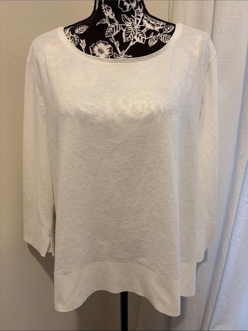 Habitat White Scoop Neck Tunic Top